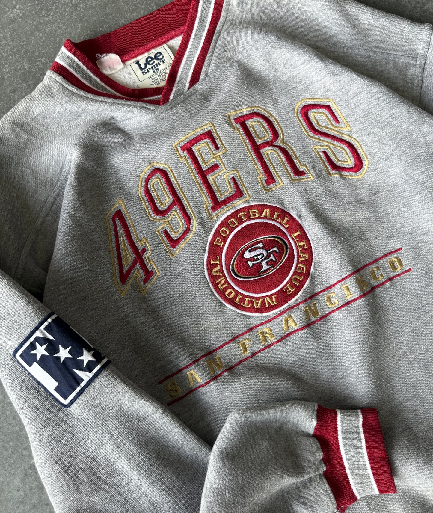 Vintage 90s San Francisco 49ers Embroidered Sweater (2XL)