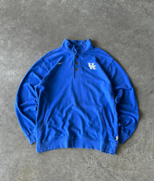 Vintage Nike x Kentucky Wildcats Quarter Button Sweater (XL)