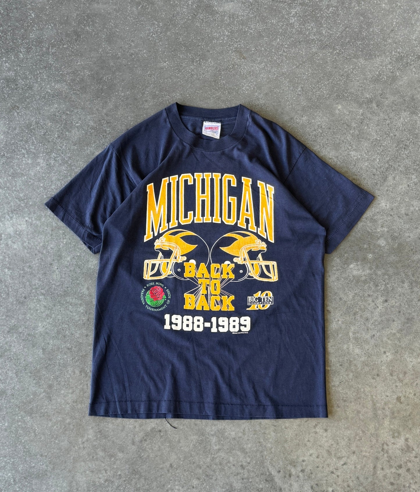 Vintage 80s Michigan Rosebowl Tee (M)