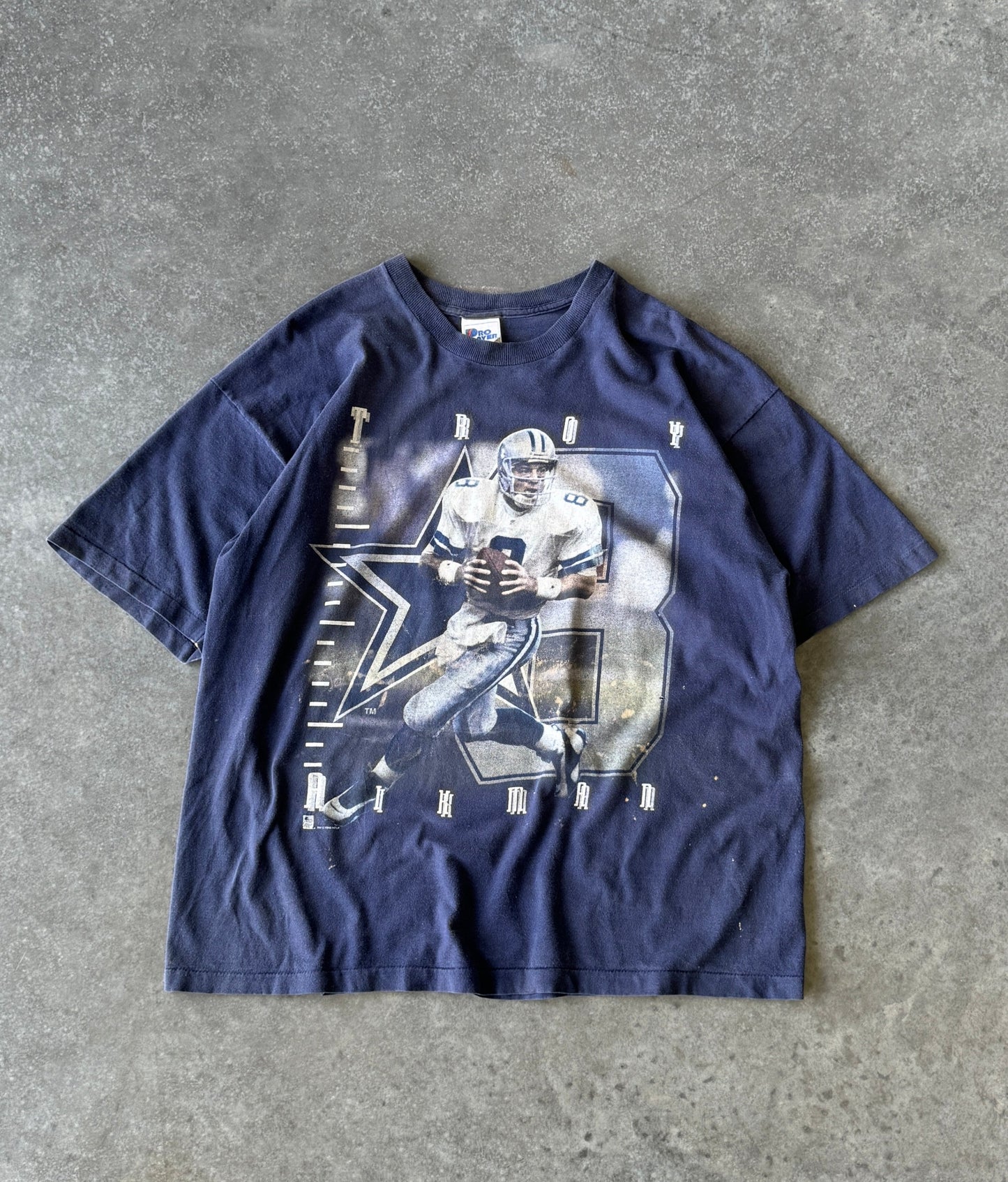 Vintage 95' Troy Aikman Dallas Cowboys Player Tee (2XL)