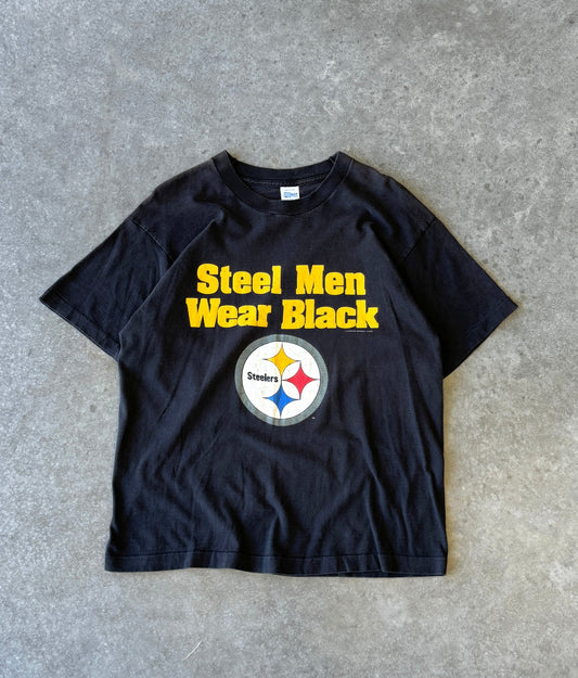 Vintage Pittsburgh Steelers Spellout Tee (L)