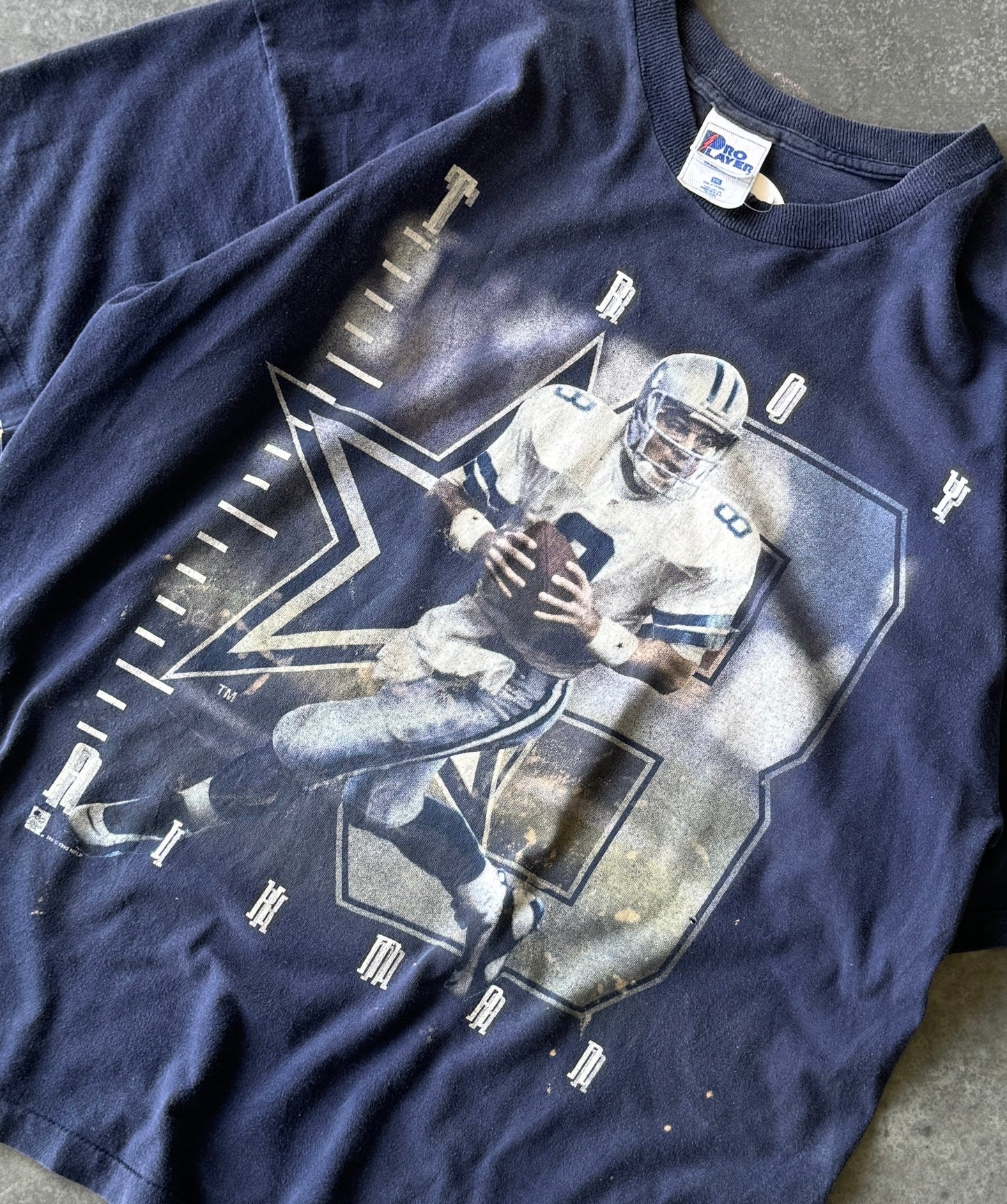 Vintage 95' Troy Aikman Dallas Cowboys Player Tee (2XL)