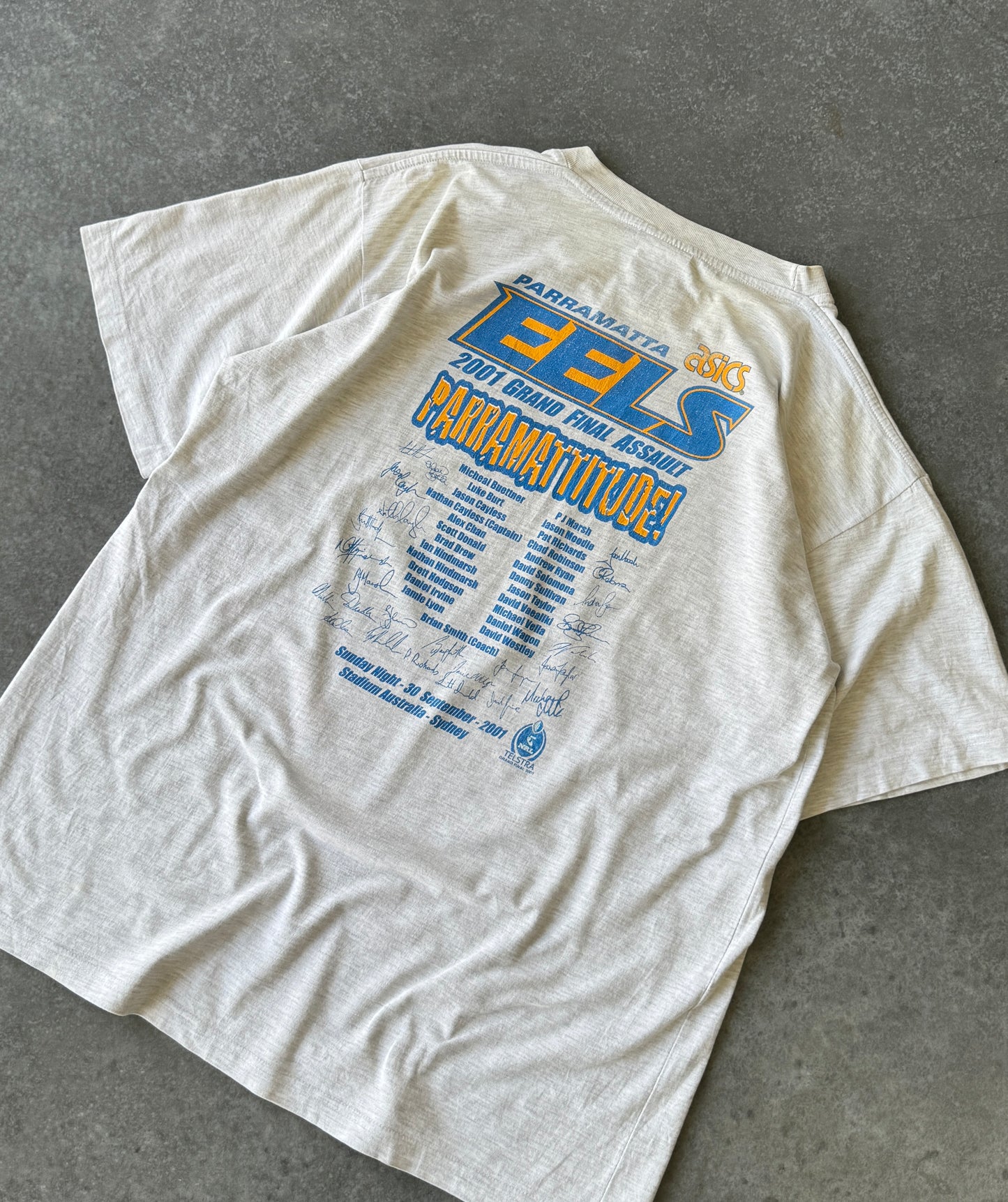 *RARE* Vintage 01' Paramatta Eels NRL Grand Final Tee (XL)