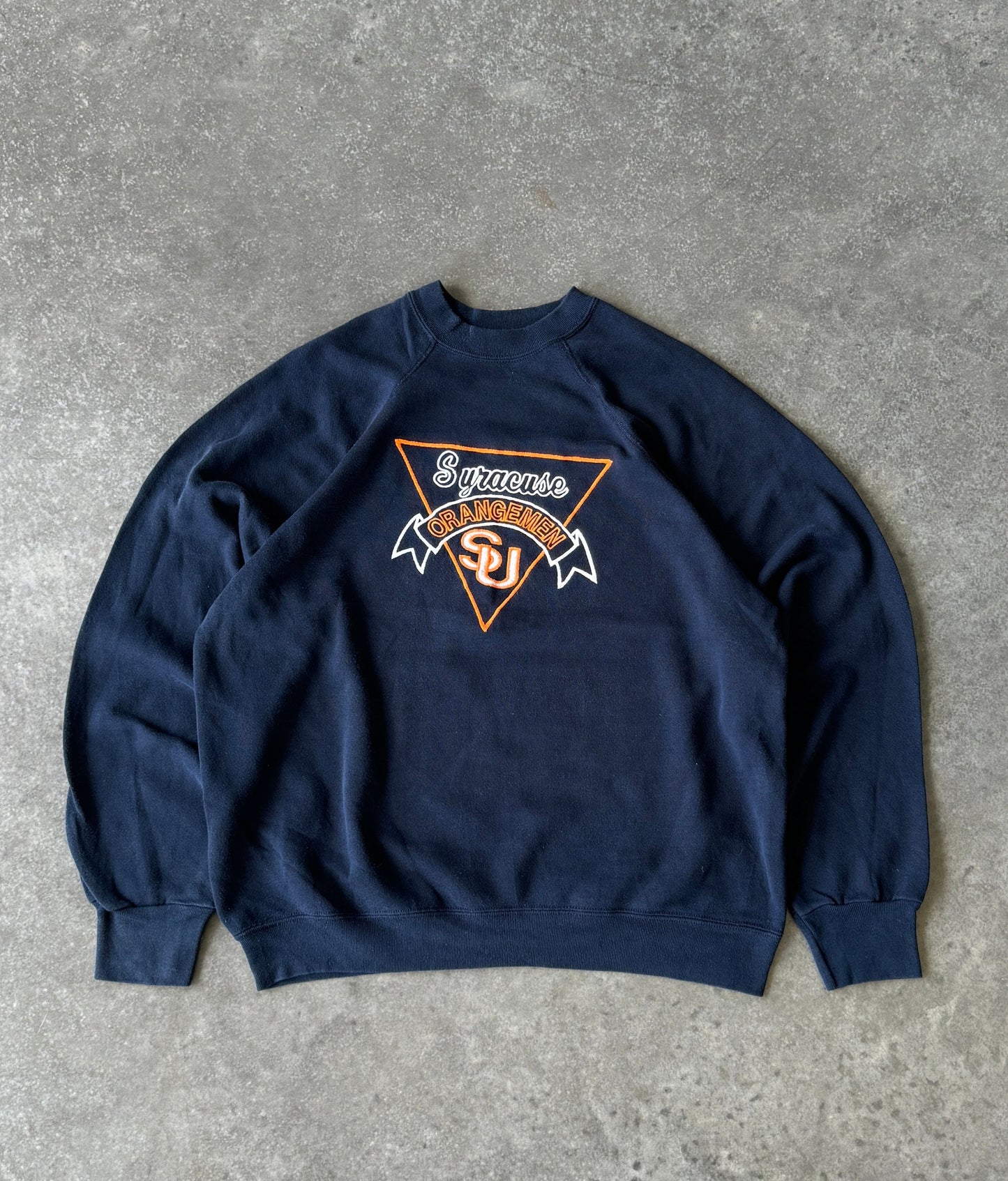 Vintage 90s Syracuse College Embroidered Sweater (XL)