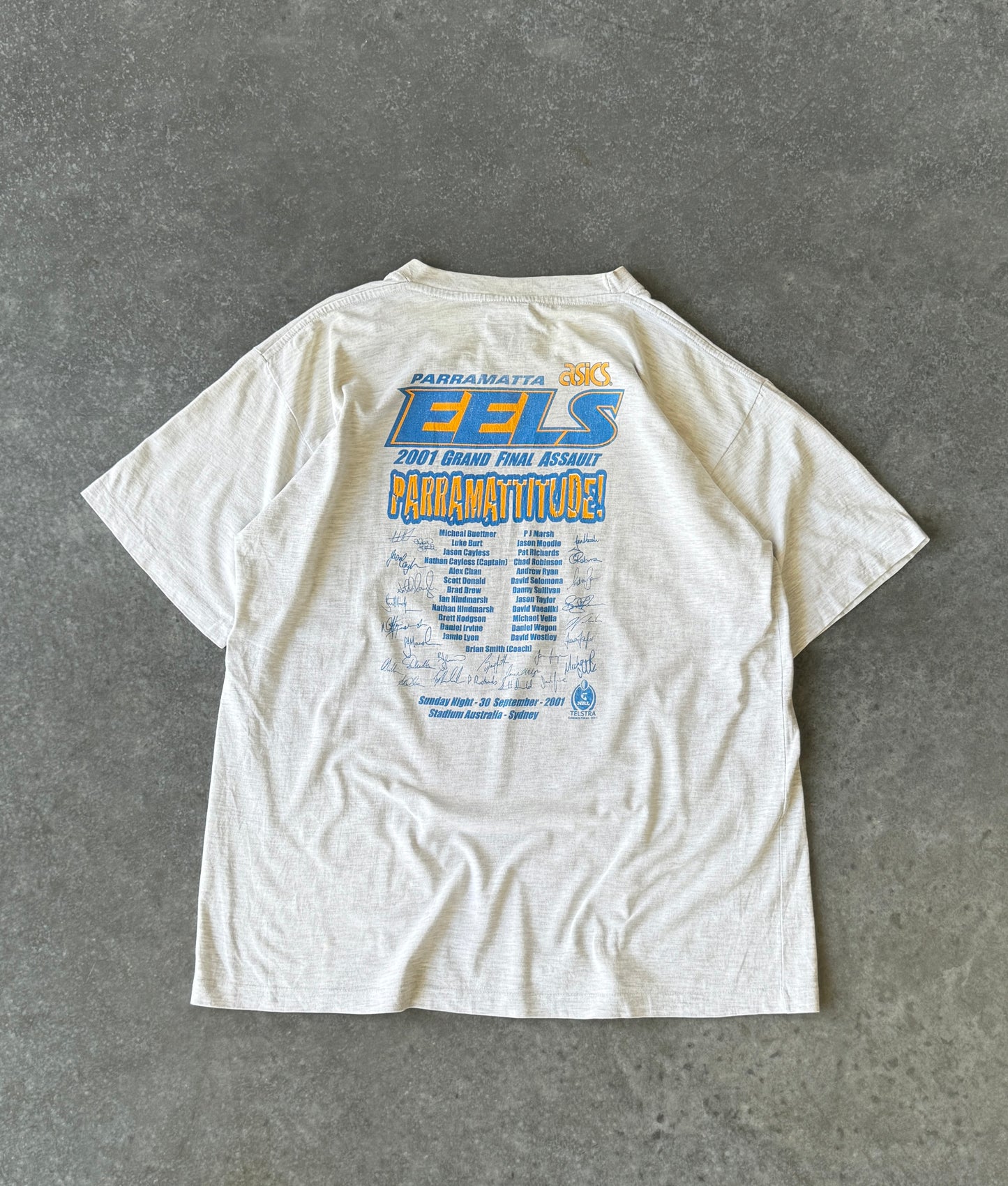 *RARE* Vintage 01' Paramatta Eels NRL Grand Final Tee (XL)