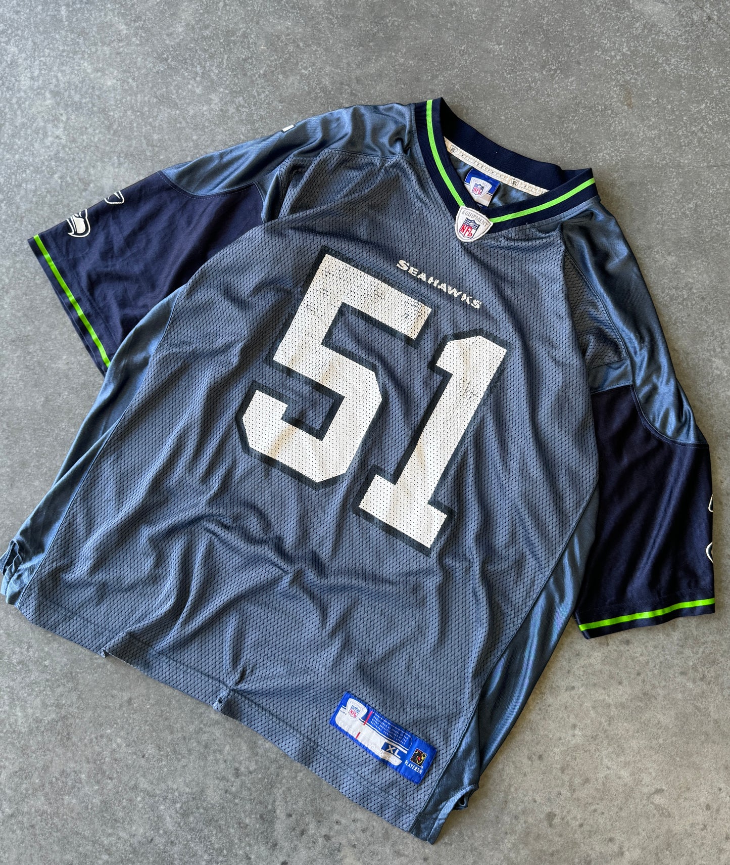 Vintage Seattle Seahawks NFL Jersey (2XL)