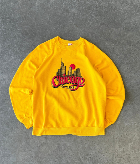 Vintage 90s Chicago Skyline Destination Sweater (M)