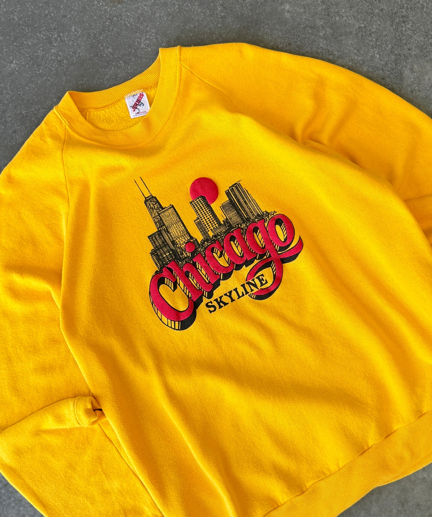 Vintage 90s Chicago Skyline Destination Sweater (M)