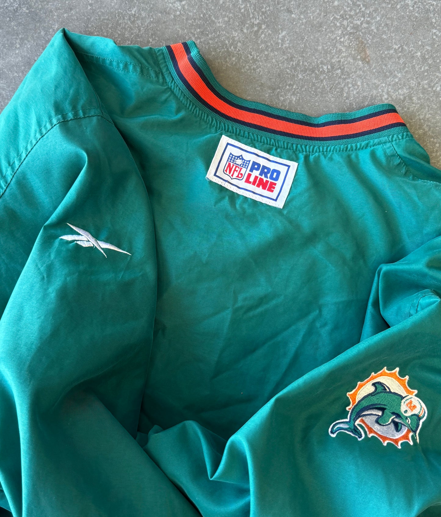 Vintage Miami Dolphins Pullover Jacket (2XL)