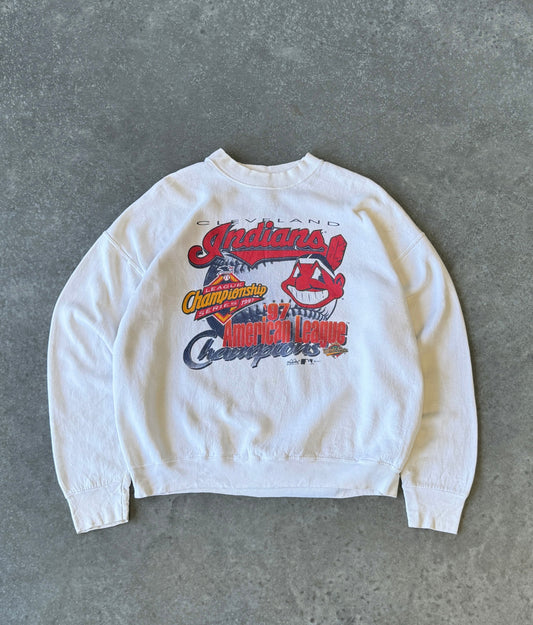 Vintage 97' Cleveland Indians World Series Sweater (L)