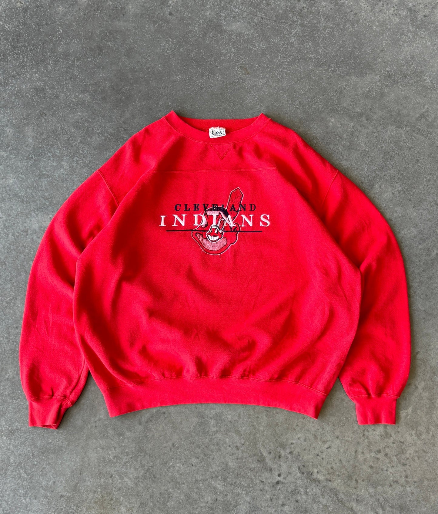 Vintage Cleveland Indians Embroidered Sweater (2XL)